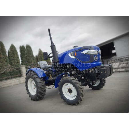 Мінітрактор Терра Форс 255SX, 3 циліндри, 4x4, редукторний міст, широкі шини 11.2-20, редукторний міст, ВОМ 540/1000
